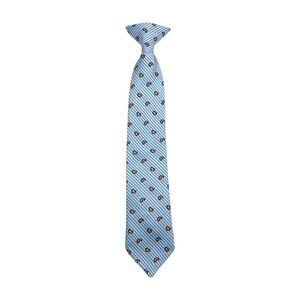 Boys Blue Parsley Patterned Clip-on Tie
